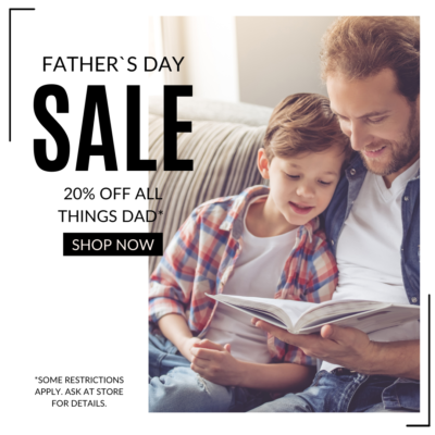 father's day sale save happy celebrate dad 20% off