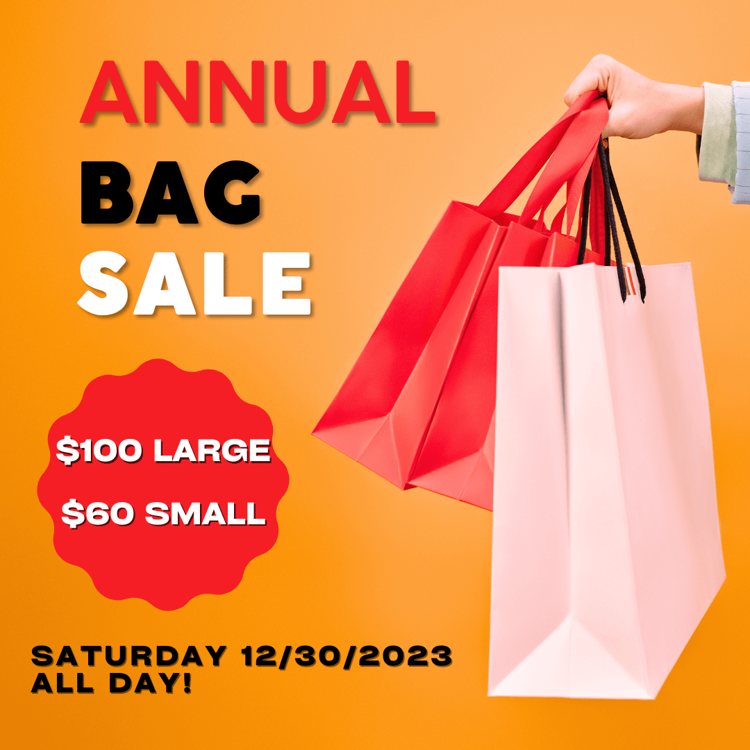 annual bag sale fill the bag bargain bargains after Christmas sales discount discounts waco texas tx